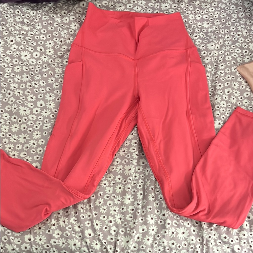 Pink Lululemon Align Leggings 25” size 4